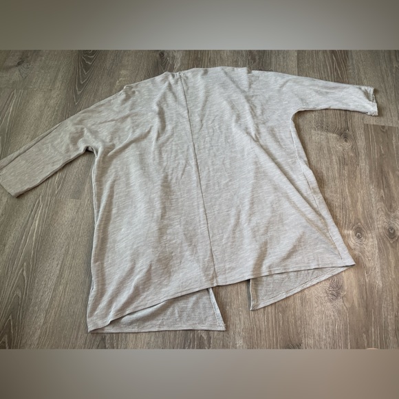 Donni One Size Womens Neutral Grey Long Open Front Cardigan - Picture 5 of 8